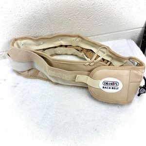 DR-HO'S Beige Adjustable Stretch Compression 2 In 1 Back Pain Relief Belt Size A